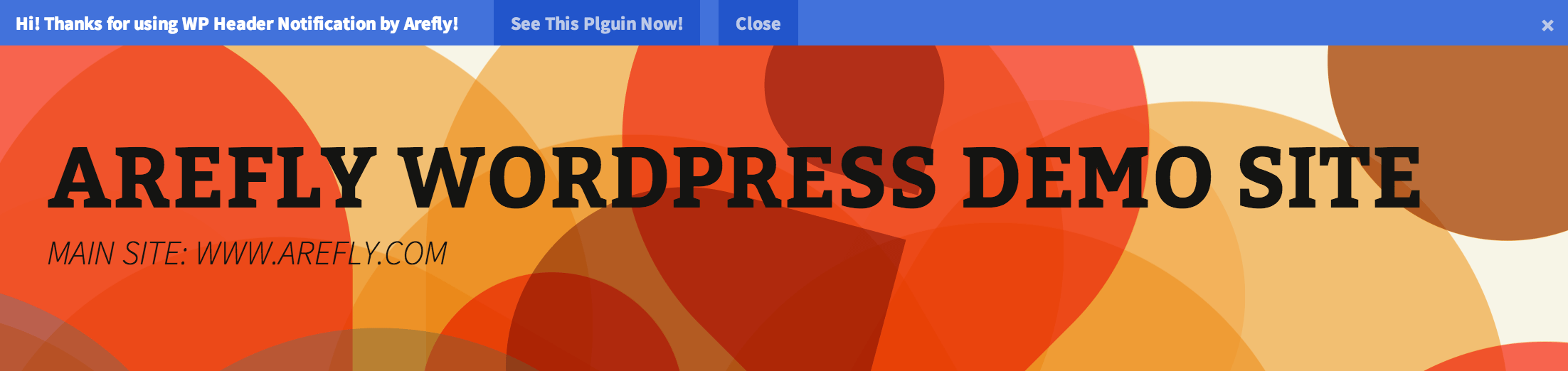 WordPress顶部通知栏插件 WP Header Notification - Screenshot 1
