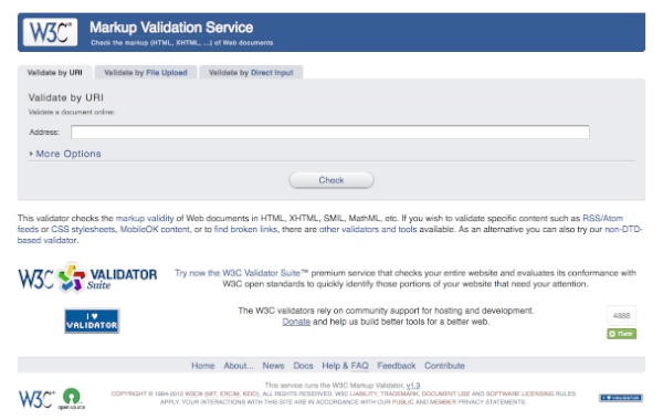 W3C标记验证工具