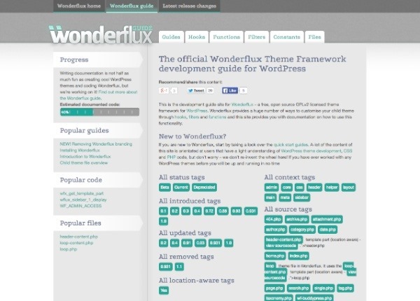 writing documentation-for-your-theme-framework-wonderflux-website