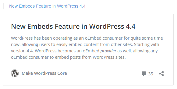 WordPress 4.4 正式版发布