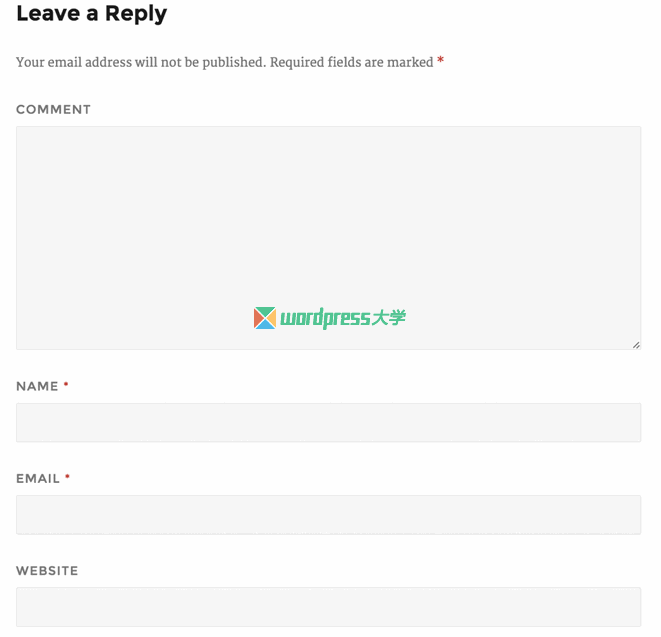 WordPress 4.4 将重新排列评论表单的字段