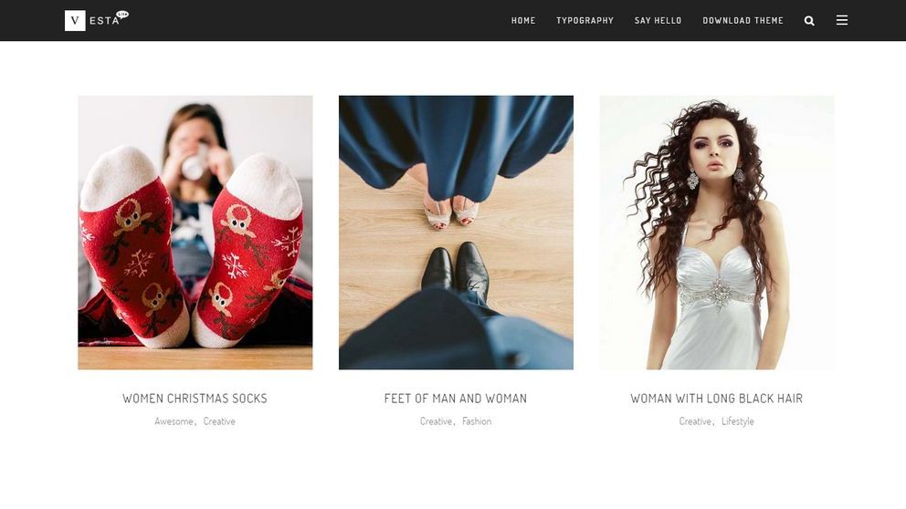 WordPress 免费个人博客主题 Vesta lite