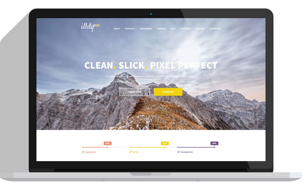 WordPress 单页视差企业主题 Illdy
