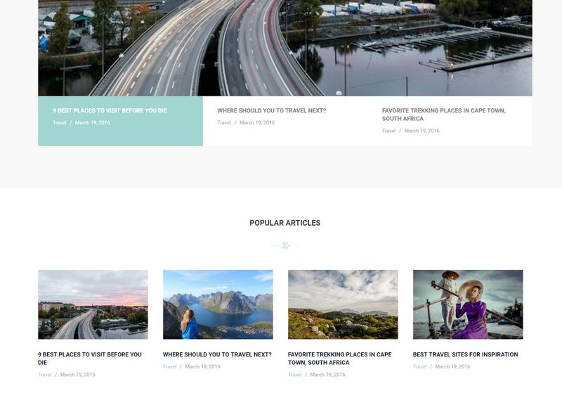 WordPress 免费响应式博客主题 Palmas