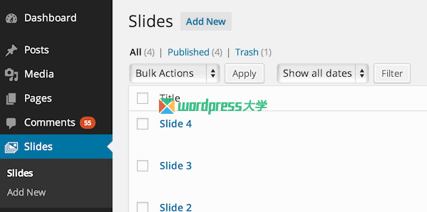 WordPress 在后台管理菜单中使用Dashicons图标