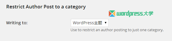 WordPress 限定某个用户只能在一个特定分类下发布文章