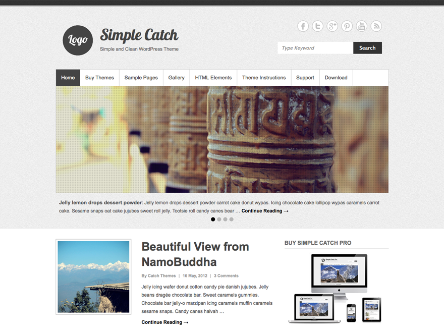 WordPress 博客主题 Simple Catch(已汉化)