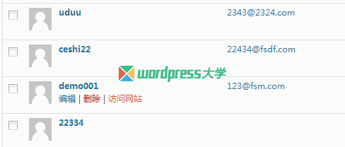 WordPress 后台用户列表添加更多操作功能