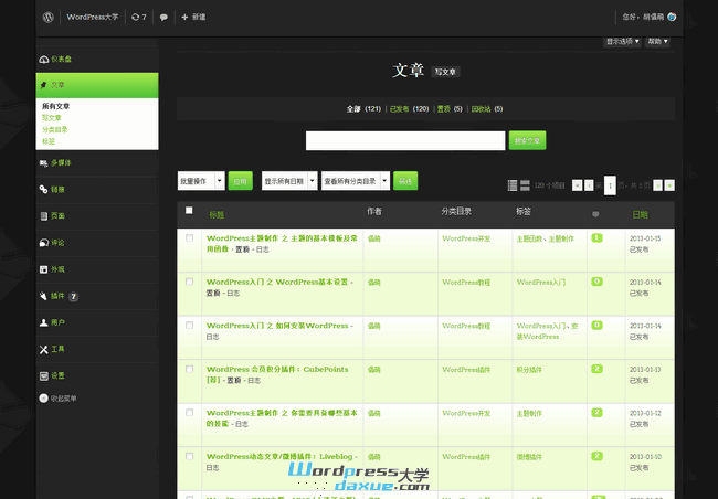 WordPress后台主题插件:WP Admin Theme lime