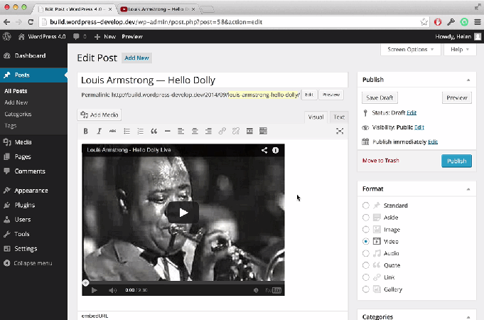 WordPress 4.0 正式版发布