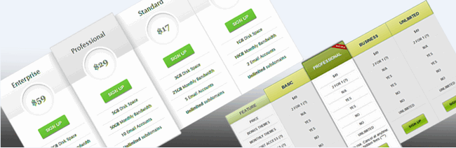 2个免费的WordPress价格表插件：Pricing Table 和 Easy Pricing Table