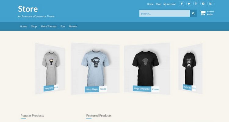 基于 WooCommerce 的 WordPress 免费商城主题 Store