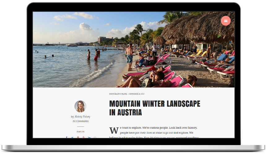 WordPress 免费个人博客主题 Snowbird