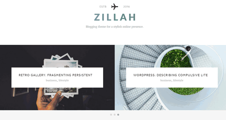 WordPress 简单大气博客主题 Zillah