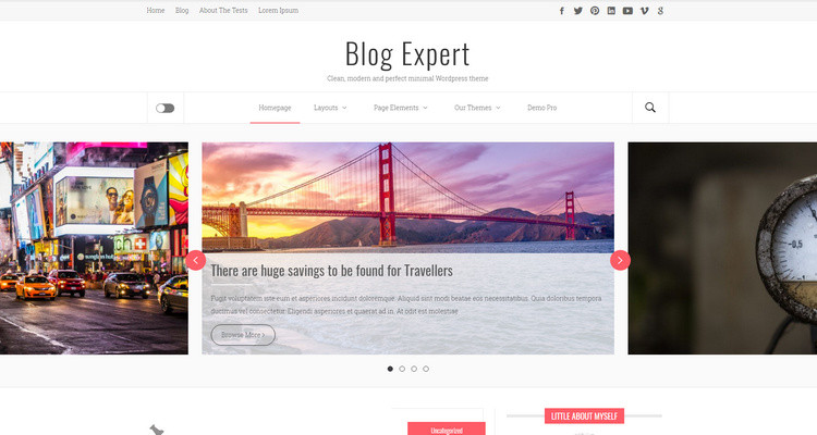 WordPress 免费响应式博客主题 Blog Expert