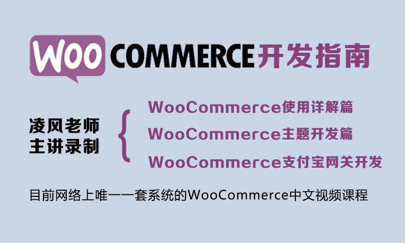 WooCommerce 开发指南视频课程