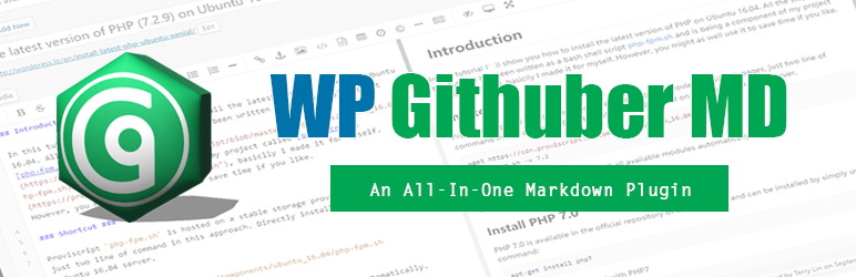 WordPress Markdown 编辑器插件 WP Githuber MD