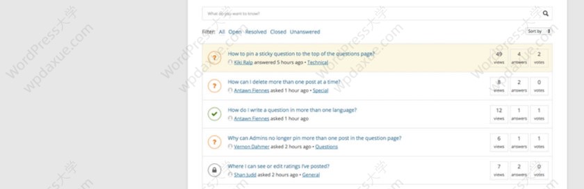 dw question answer wpdaxue com - 精选7个不错的WordPress问答/论坛插件