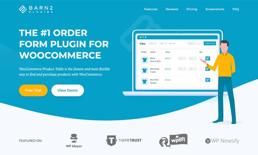 WooCommerce Product Table