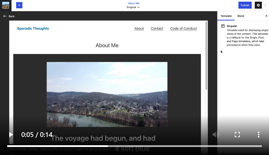 WordPress 5.8 引入了模板编辑器