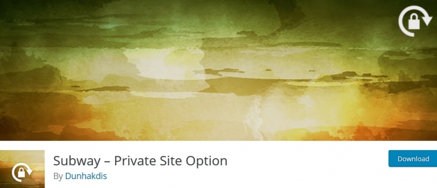如何创建一个私密的 WordPress 网站 Subway–Private Site Option - 如何创建一个私密的 WordPress 网站