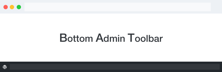 Bottom Admin Toolbar