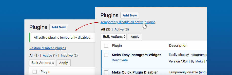 Meks Quick Plugin Disabler