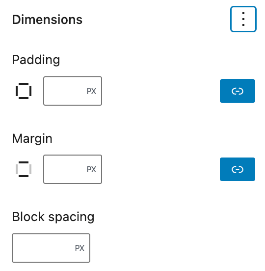 WordPress 6.1 引入了填充、边距和块间隙的预设值