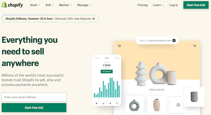 Shopify Market Share Shopify 托管的电子商务平台