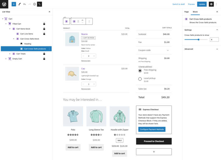 Cross Sells Cart Block WooCommerce 7.1 添加购物车块交叉销售,包括可选的高性能订单存储 - Cross Sells Cart Block