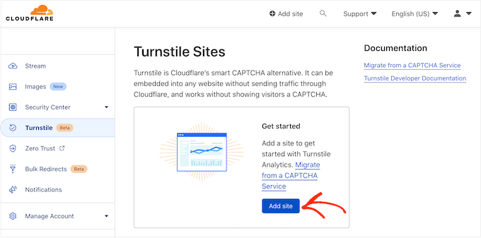 将站点添加到 Cloudflare 仪表板