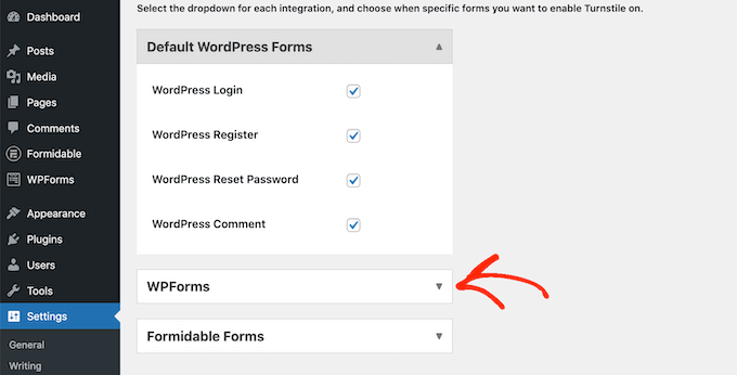 将 Cloudflare 与 WPForms 和 Formidable Forms 集成