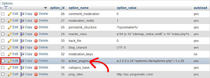 单击 Activate_Plugins 选项