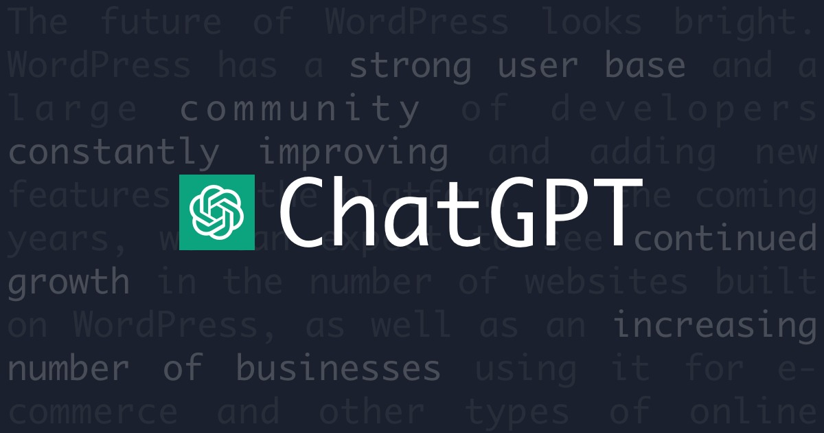 ChatGPT 可以帮助您作为 WordPress 开发人员的 11 种方式 - Chatgpt