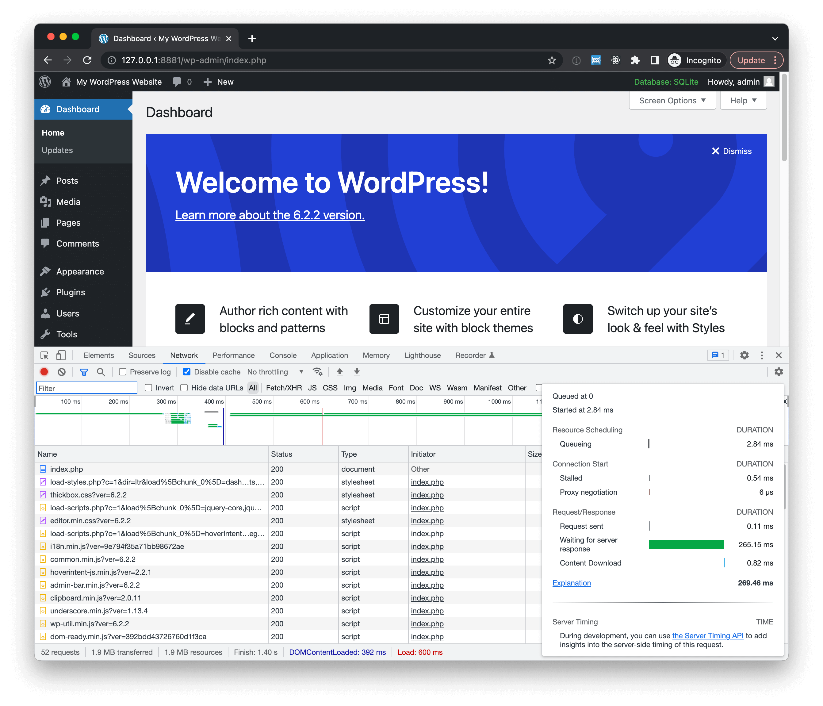 Automattic 发布 wp-now：由 WordPress Playground 提供支持的本地开发环境 - Wp Now Load Time 1