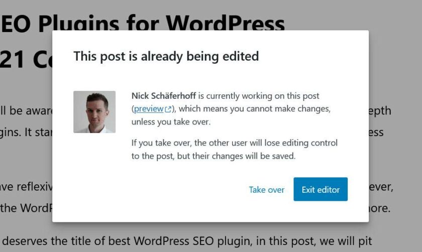 WordPress 内容在编辑时被阻止