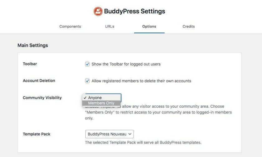 BuddyPress 12.0 引入社区可见性功能，仅限制会员访问