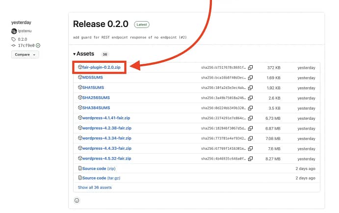 GitHub 上的 FAIR 插件