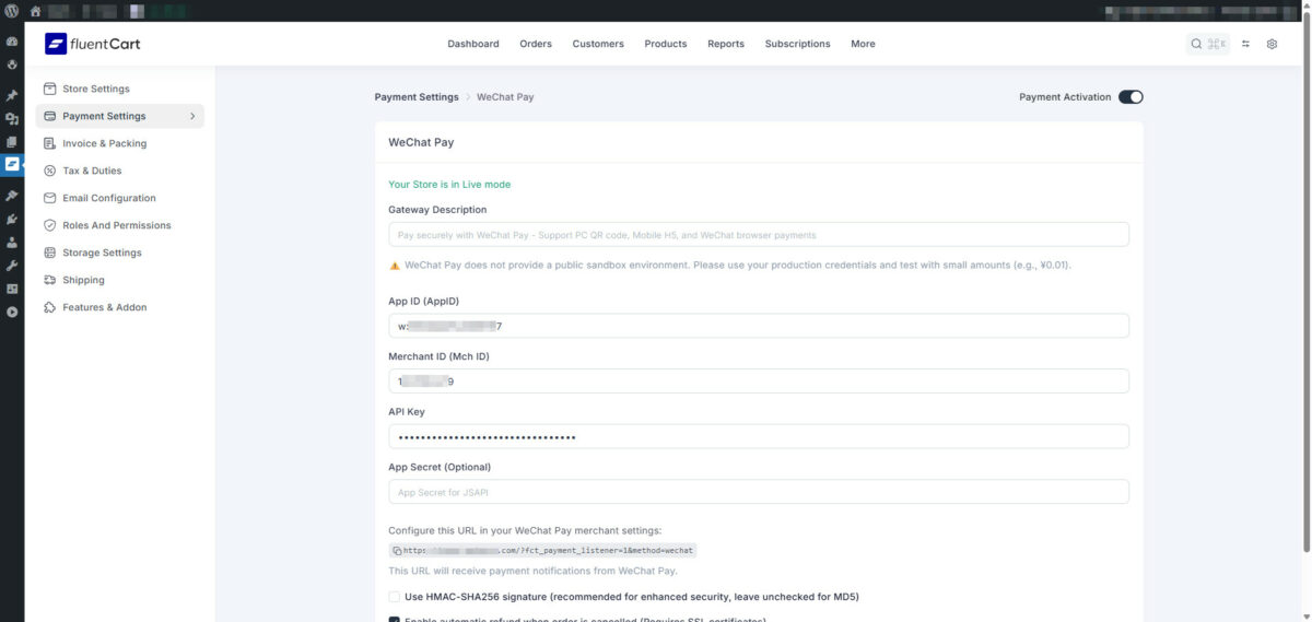 FluentCart 微信支付网关插件：WPKJ Payment Gateway for FluentCart with WeChat - Wpkj Payment Gateway For Fluentcart With Wechat 2