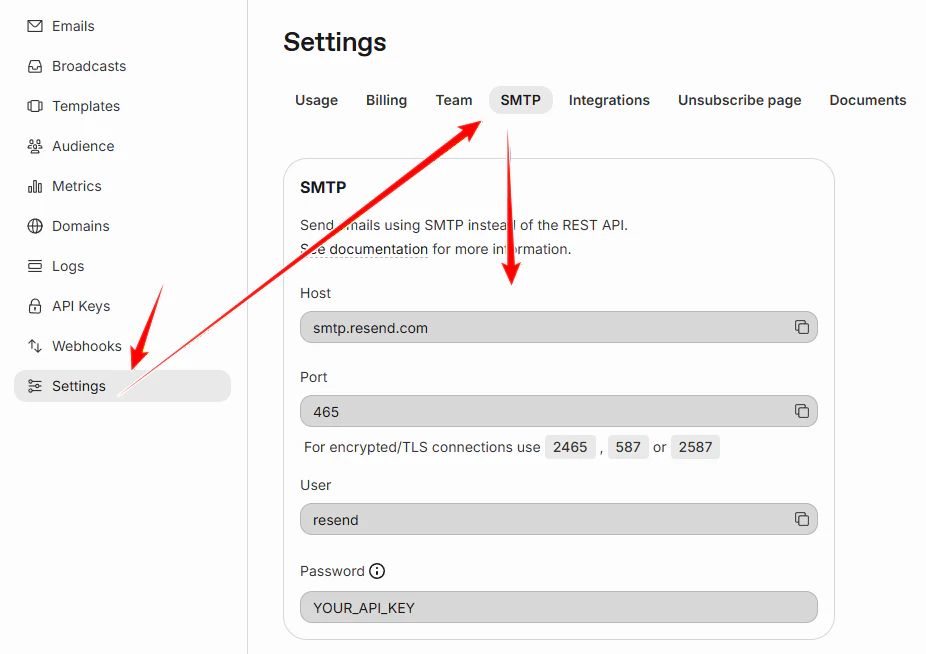 使用 Resend 服务为 WordPress 网站配置SMTP发送邮件 - Resend 11