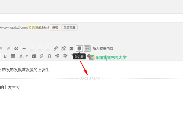 在 WordPress 编辑器添加“下一页”分页按钮