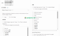 WordPress 小工具指定页面显示: Conditional Widgets