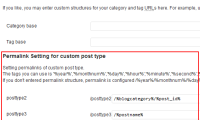 WordPress自定义文章类型的固定链接设置插件：Custom Post Type Permalinks