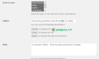 WordPress 发布新文章后邮件通知已注册的用户