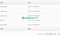 WordPress 为自定义表格/列表添加分页导航功能