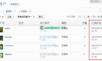 WordPress 后台用户列表显示用户注册时间