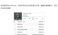 WordPress 音乐播放插件 WP-Player v2.0