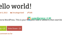 WordPress 顶踩投票插件 Thumbs Rating（支持自定义文章类型）