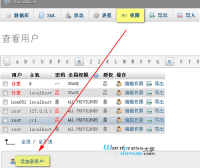 phpMyAdmin教程 之 创建新用户/导入/导出数据库
