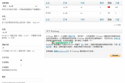使用 Polylang 插件让你的 WordPress 站点支持多语言